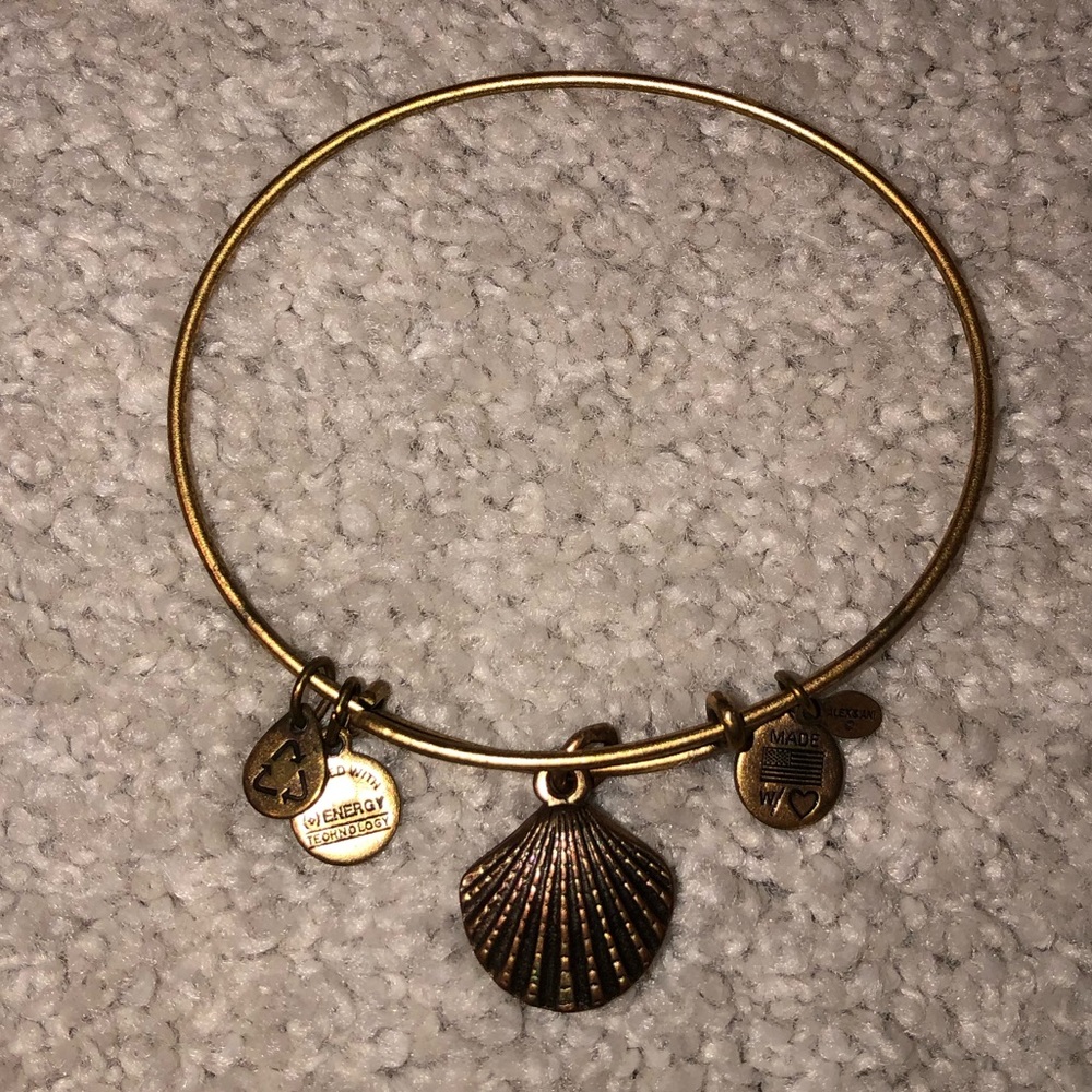 Alex and Ani Gold Seashell Bracelet